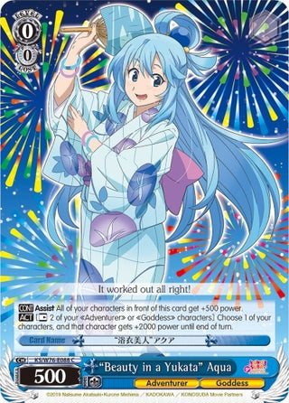 ’Beauty in a Yukata’ Aqua (76088) [KS/W76] - Weiss Schwarz Single