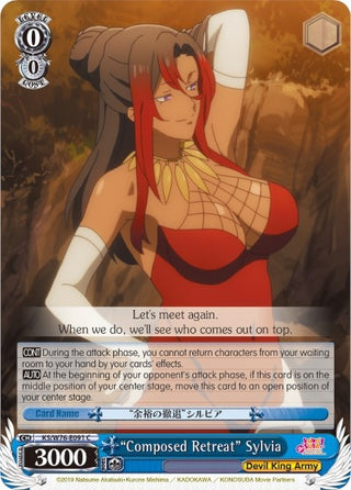 ’Composed Retreat’ Sylvia (76091) [KS/W76] - Weiss Schwarz Single