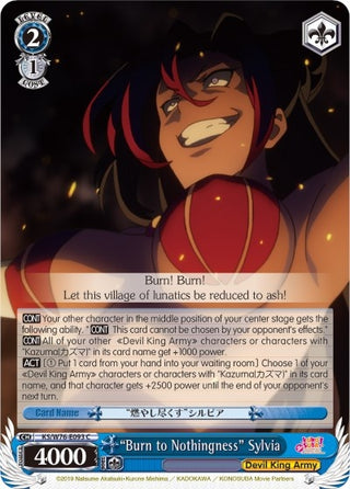 ’Burn to Nothingness’ Sylvia (76093) [KS/W76] - Weiss Schwarz Single