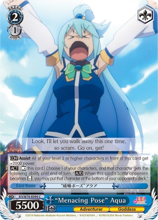 ’Menacing Pose’ Aqua (76094) [KS/W76] - Weiss Schwarz Single