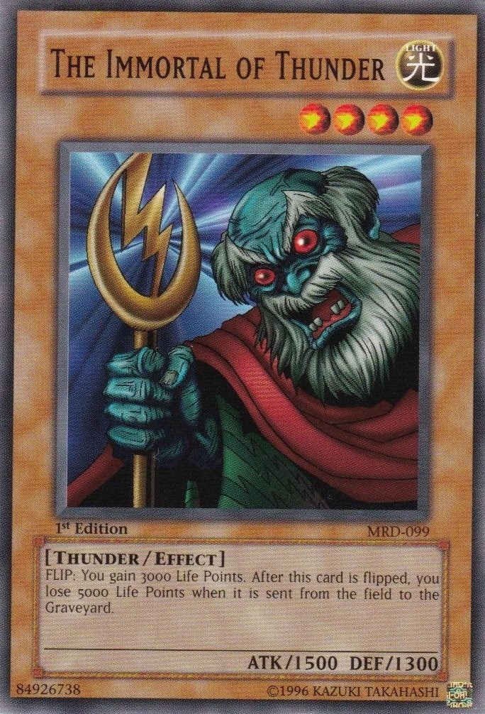 The Immortal of Thunder (99) (MRD) - YuGiOh Single