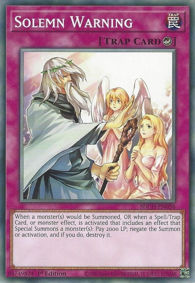 Solemn Warning (36) (SDCH) - YuGiOh Single