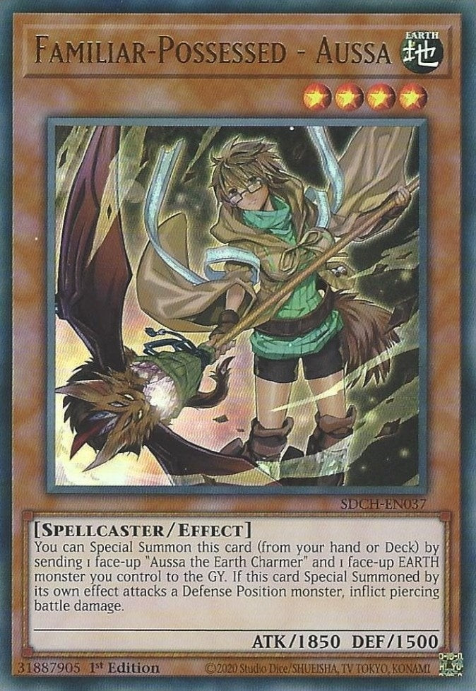Familiar-Possessed - Aussa (Alternate Art) (37) (SDCH) - YuGiOh Single
