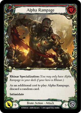 Alpha Rampage (6) [WTR] - Flesh and Blood TCG Single
