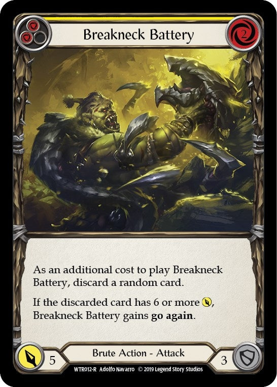 Breakneck Battery (Yellow) (12) [WTR] - Flesh and Blood TCG Single