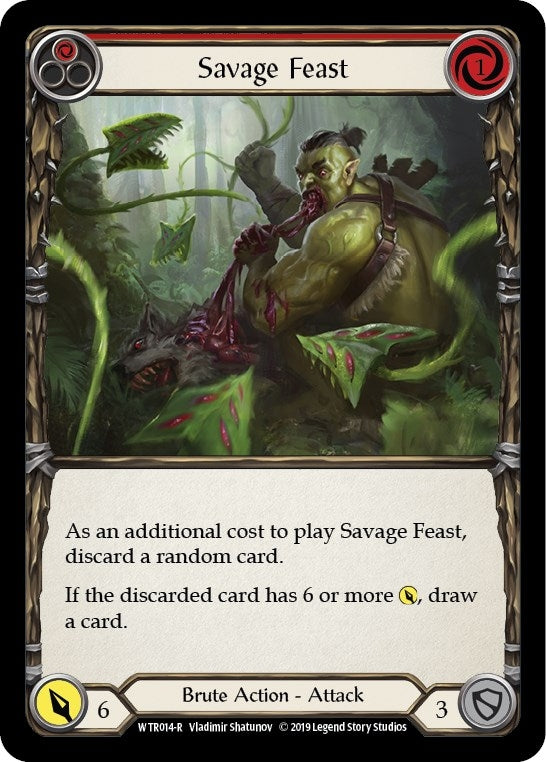 Savage Feast (Red) (14) [WTR] - Flesh and Blood TCG Single