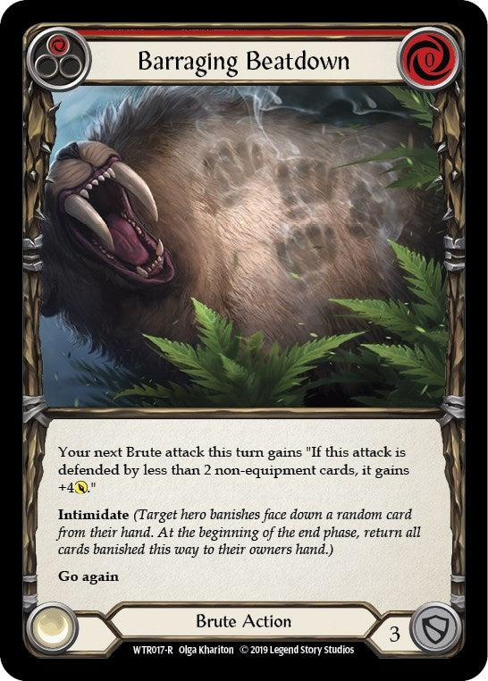 Barraging Beatdown (Red) (17) [WTR] - Flesh and Blood TCG Single