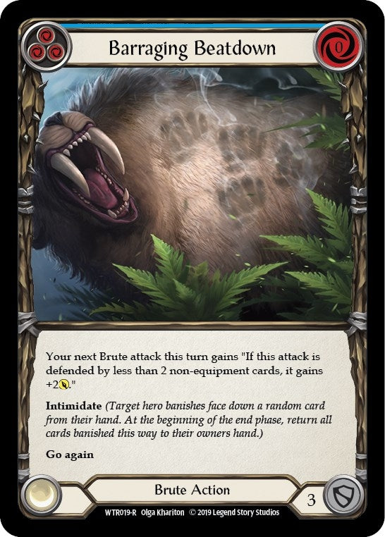 Barraging Beatdown (Blue) (19) [WTR] - Flesh and Blood TCG Single