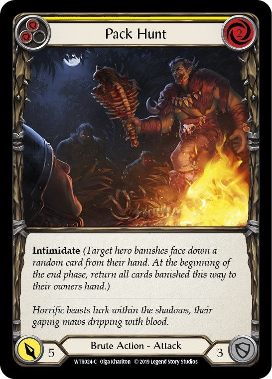 Pack Hunt (Yellow) (24) [WTR] - Flesh and Blood TCG Single