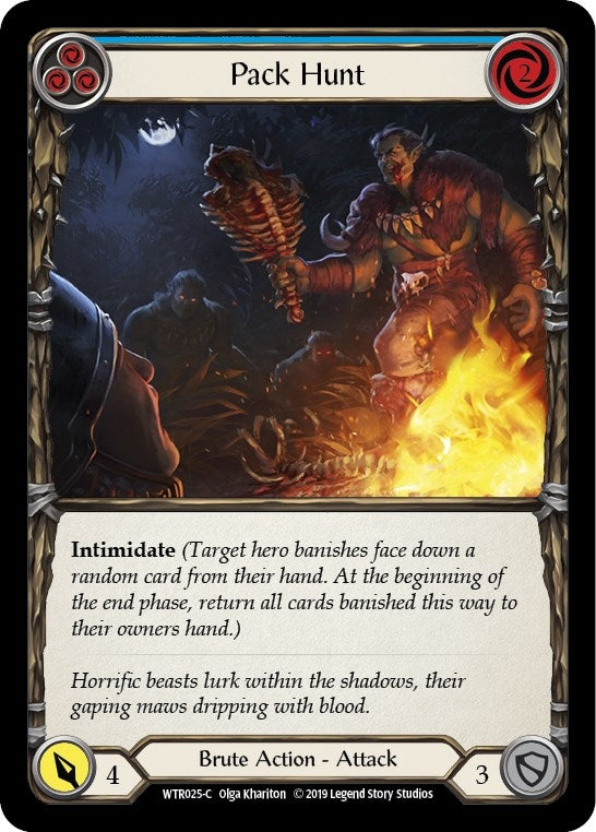 Pack Hunt (Blue) (25) [WTR] - Flesh and Blood TCG Single