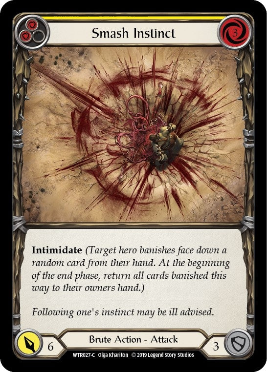 Smash Instinct (Yellow) (27) [WTR] - Flesh and Blood TCG Single