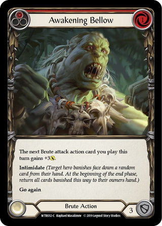 Awakening Bellow (Red) (32) [WTR] - Flesh and Blood TCG Single