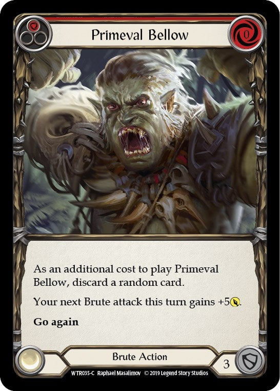 Primeval Bellow (Red) (35) [WTR] - Flesh and Blood TCG Single