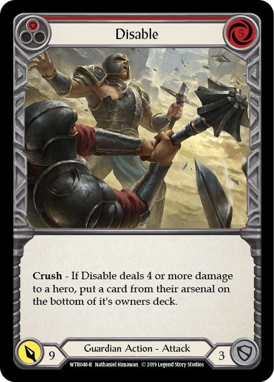 Disable (Red) (48) [WTR] - Flesh and Blood TCG Single