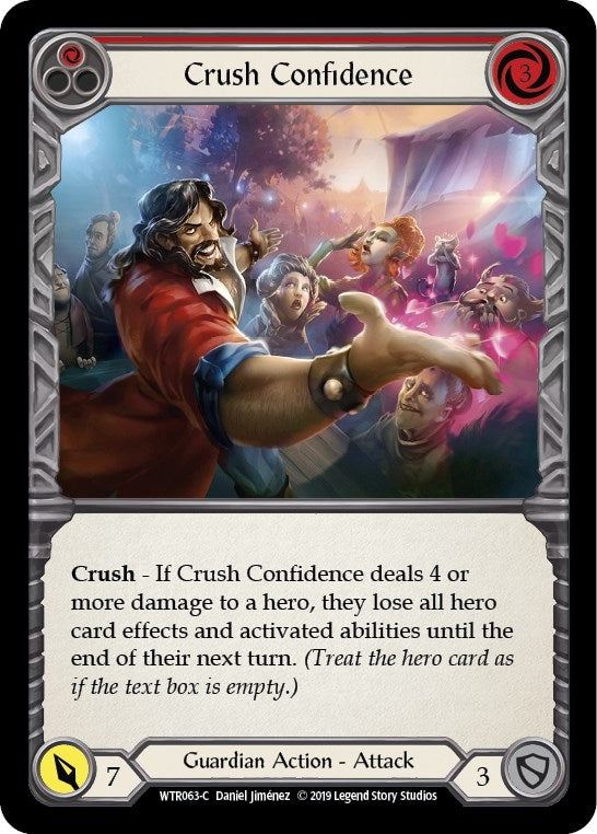 Crush Confidence (Red) (63) [WTR] - Flesh and Blood TCG Single