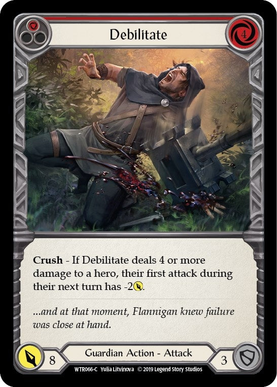 Debilitate (Red) (66) [WTR] - Flesh and Blood TCG Single