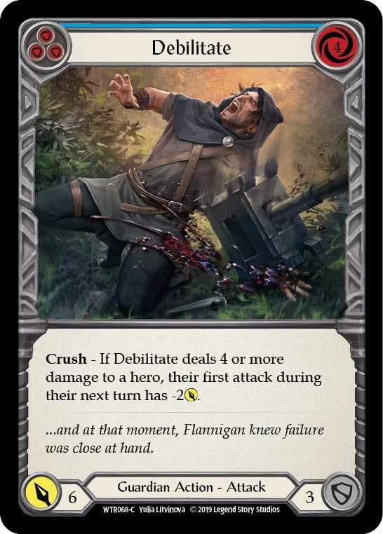 Debilitate (Blue) (68) [WTR] - Flesh and Blood TCG Single