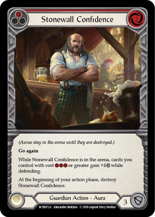 Stonewall Confidence (Red) (72) [WTR] - Flesh and Blood TCG Single