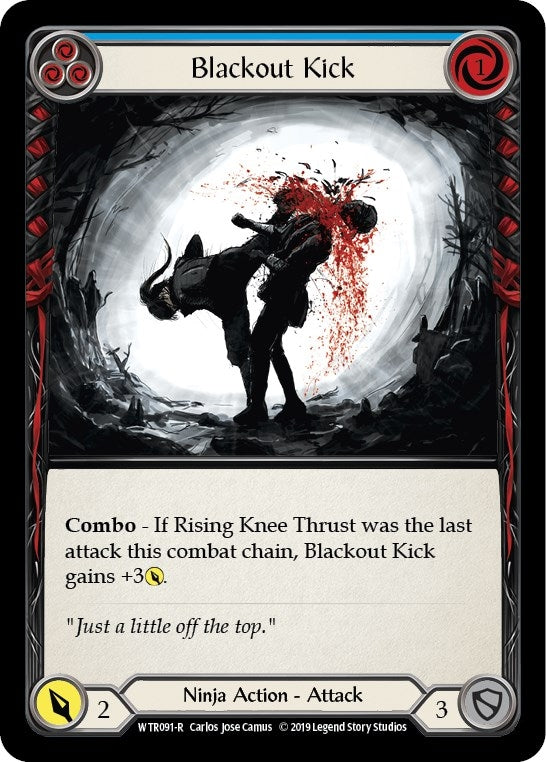 Blackout Kick (Blue) (91) [WTR] - Flesh and Blood TCG Single