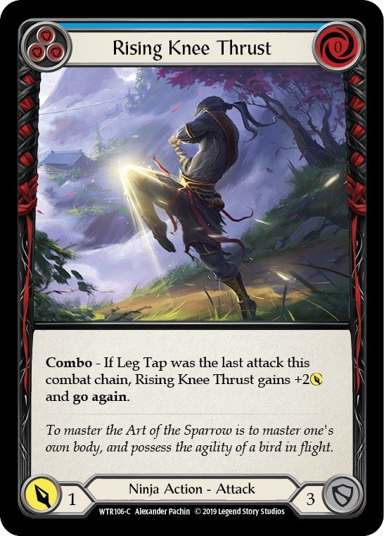 Rising Knee Thrust (Blue) (106) [WTR] - Flesh and Blood TCG Single