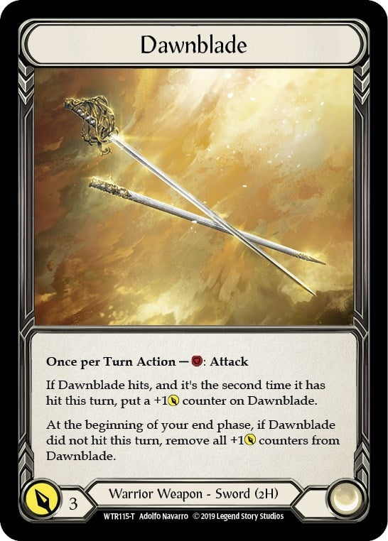 Dawnblade // Rhinar Reckless Rampage (0) [WTR] - Flesh and Blood TCG Single