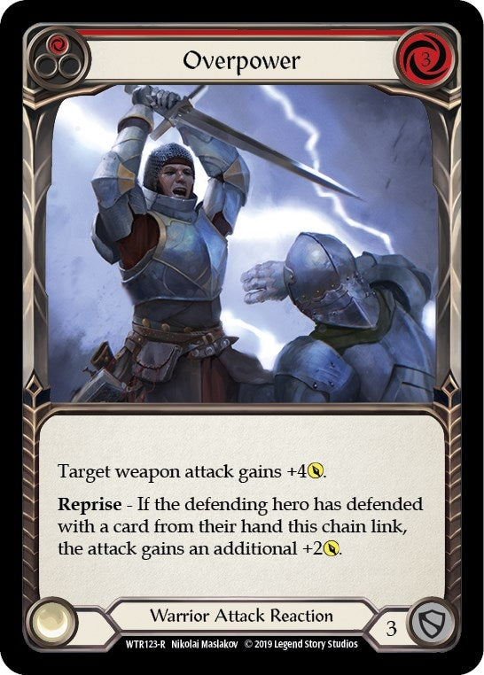 Overpower (Red) (123) [WTR] - Flesh and Blood TCG Single