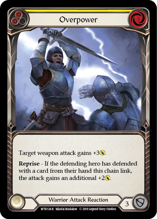 Overpower (Yellow) (124) [WTR] - Flesh and Blood TCG Single