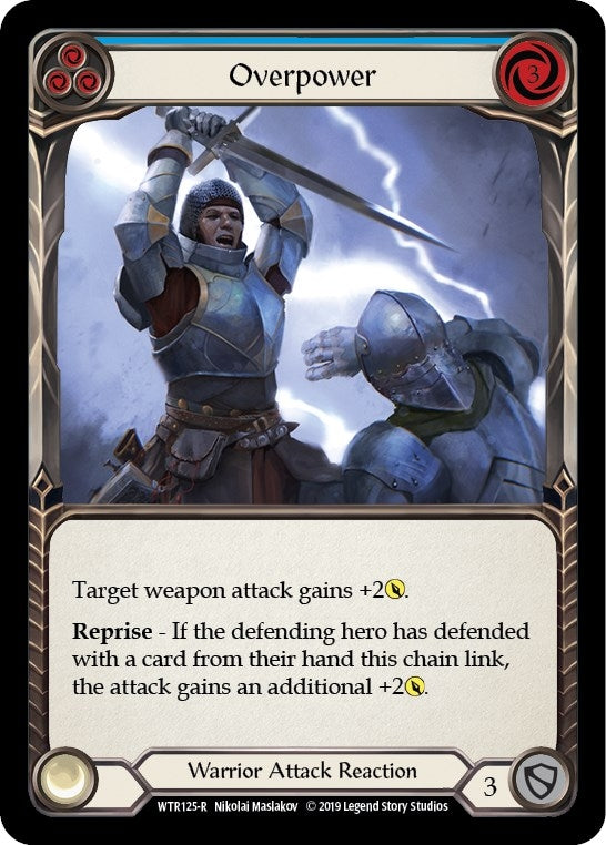 Overpower (Blue) (125) [WTR] - Flesh and Blood TCG Single
