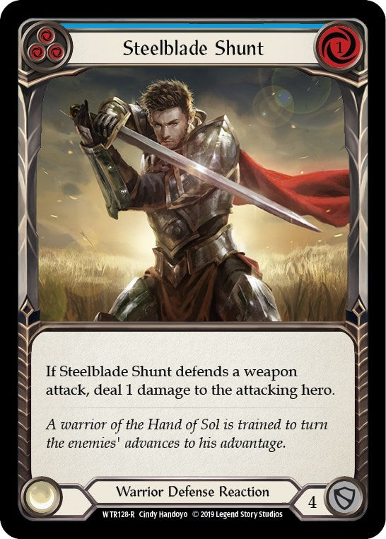 Steelblade Shunt (Blue) (128) [WTR] - Flesh and Blood TCG Single