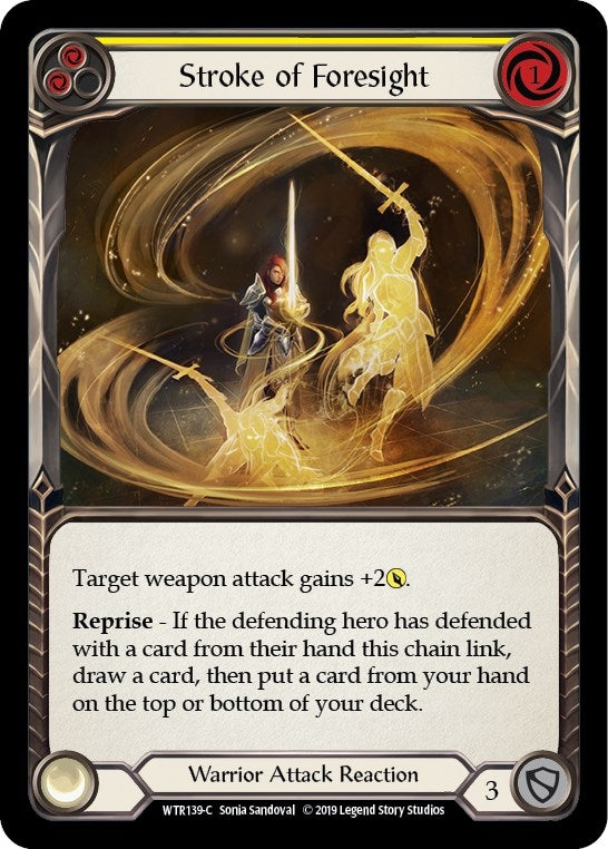 Stroke of Foresight (Yellow) (139) [WTR] - Flesh and Blood TCG Single