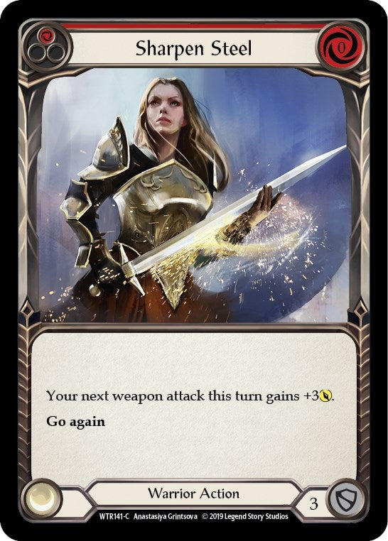 Sharpen Steel (Red) (141) [WTR] - Flesh and Blood TCG Single