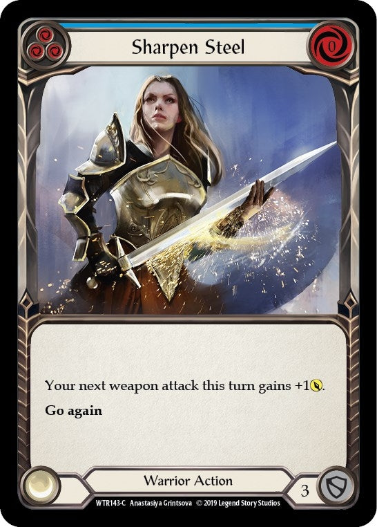 Sharpen Steel (Blue) (143) [WTR] - Flesh and Blood TCG Single