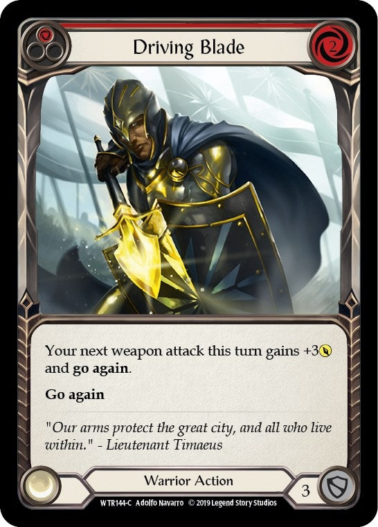 Driving Blade (Red) (144) [WTR] - Flesh and Blood TCG Single