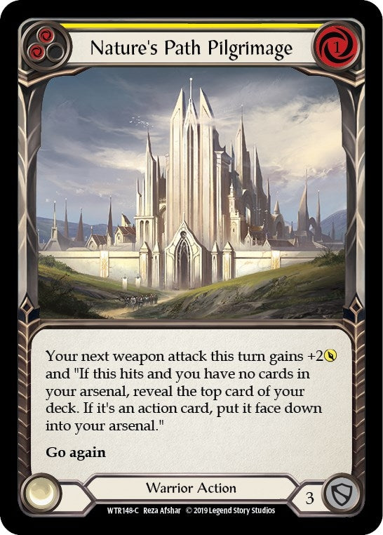 Nature’s Path Pilgrimage (Yellow) (148) [WTR] - Flesh and Blood TCG Single