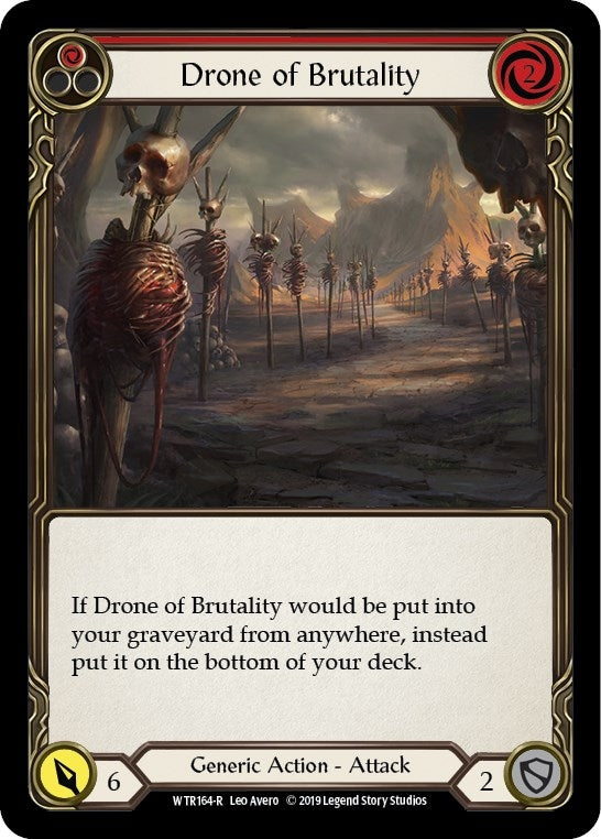 Drone of Brutality (Red) (164) [WTR] - Flesh and Blood TCG Single