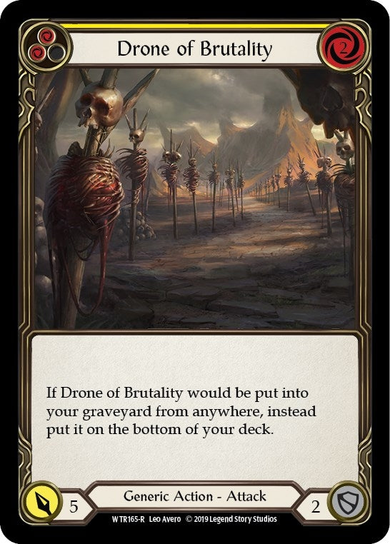 Drone of Brutality (Yellow) (165) [WTR] - Flesh and Blood TCG Single