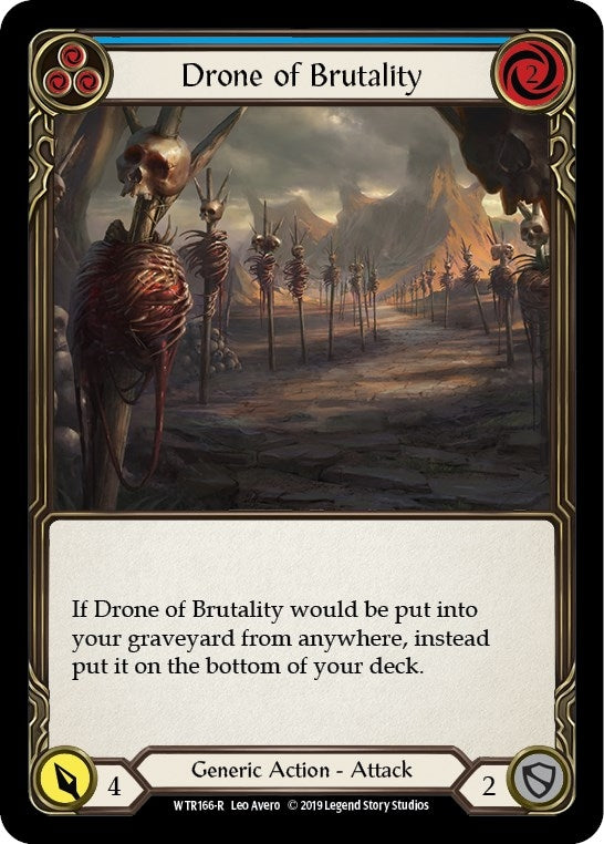 Drone of Brutality (Blue) (166) [WTR] - Flesh and Blood TCG Single