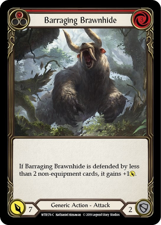 Barraging Brawnhide (Red) (176) [WTR] - Flesh and Blood TCG Single