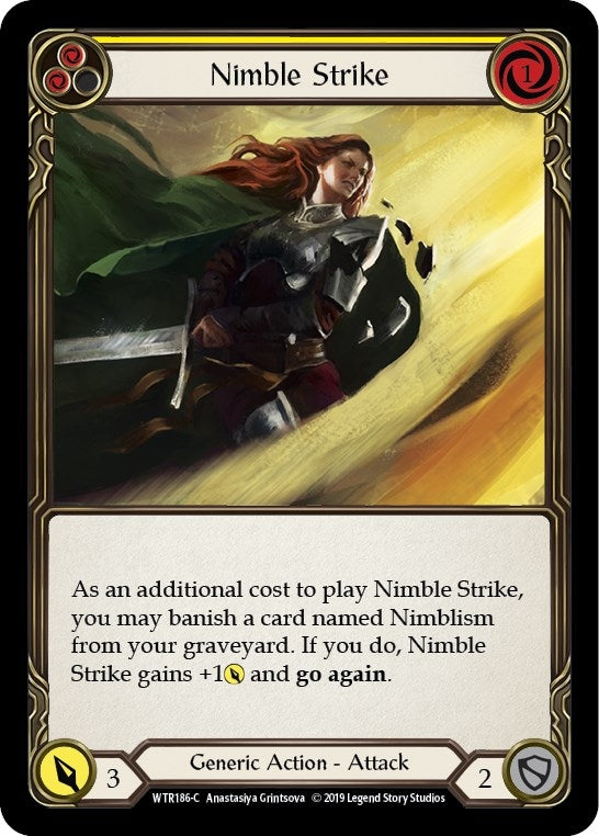 Nimble Strike (Yellow) (186) [WTR] - Flesh and Blood TCG Single