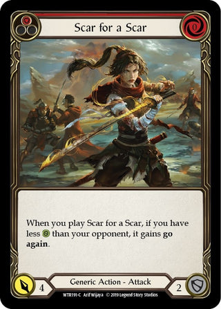 Scar for a Scar (Red) (191) [WTR] - Flesh and Blood TCG Single