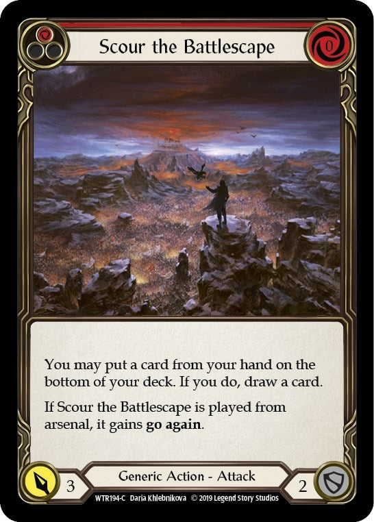 Scour the Battlescape (Red) (194) [WTR] - Flesh and Blood TCG Single