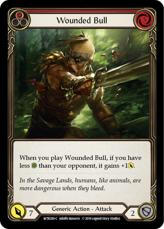 Wounded Bull (Red) (200) [WTR] - Flesh and Blood TCG Single
