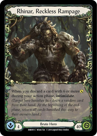 Rhinar Reckless Rampage (1) [RNR] - Flesh and Blood TCG Single