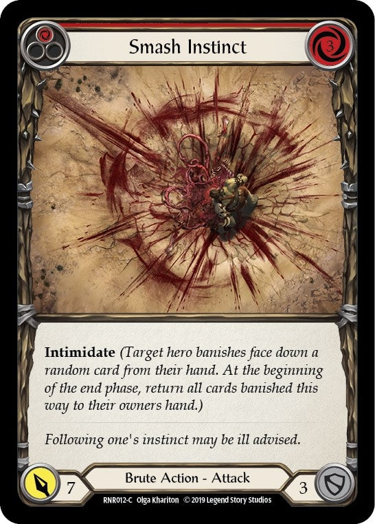 Smash Instinct (Red) (12) [RNR] - Flesh and Blood TCG Single