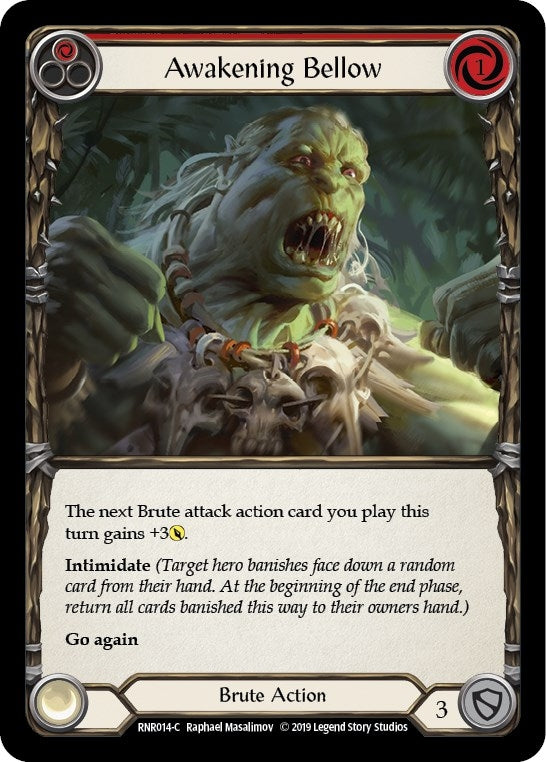 Awakening Bellow (Red) (14) [RNR] - Flesh and Blood TCG Single