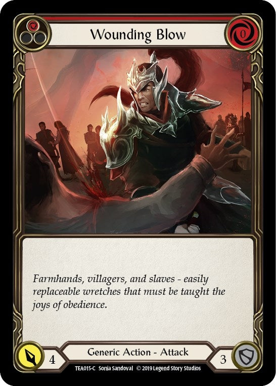 Image for Wounding Blow (Red) (TEA015) - Flesh and Blood TCG