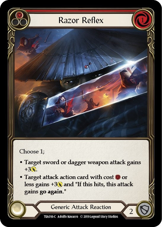 Razor Reflex (Red) (16) [TEA] - Flesh and Blood TCG Single