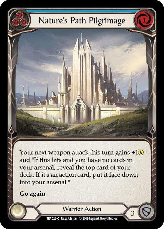 Nature’s Path Pilgrimage (Blue) (23) [TEA] - Flesh and Blood TCG Single