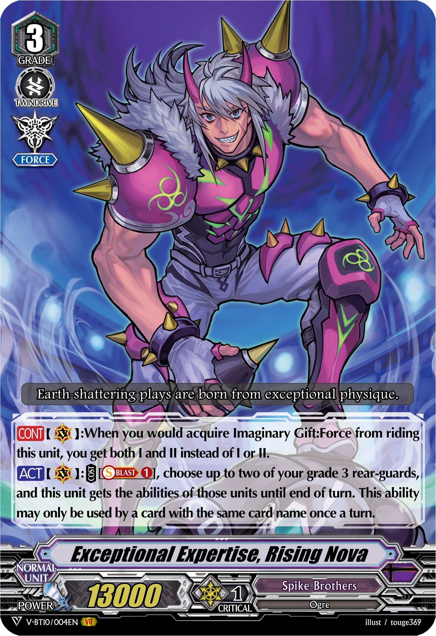 Exceptional Expertise Rising Nova (10004) [V-BT10] - Cardfight Vanguard Single