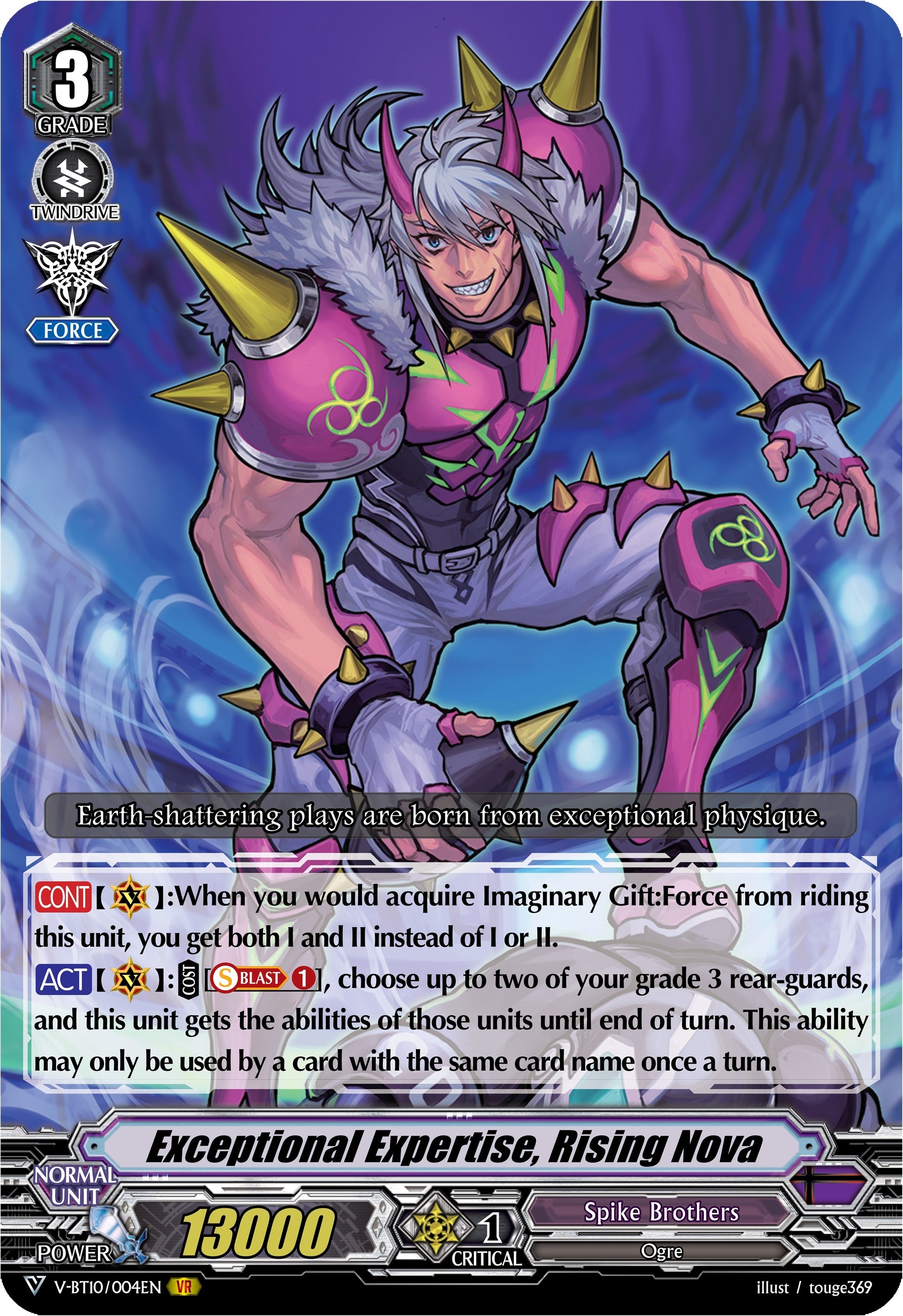 Exceptional Expertise Rising Nova (10004) [V-BT10] - Cardfight Vanguard Single